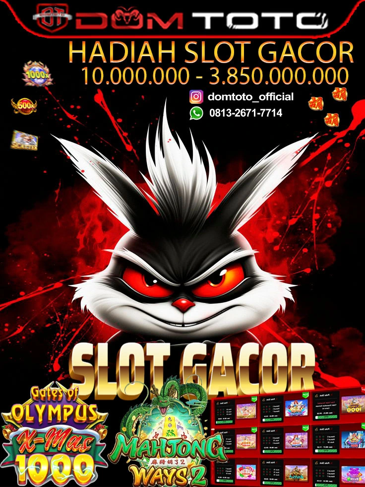 DOMTOTO : Link Agen Slot Gacor Dan Bandar Slot Online Terpercaya Top #01